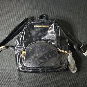 Betsy Johnson - Black Backpack Purse